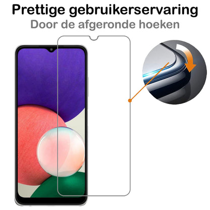 Gehard glazen screenprotector met krasbestendige laag voor Samsung M22
