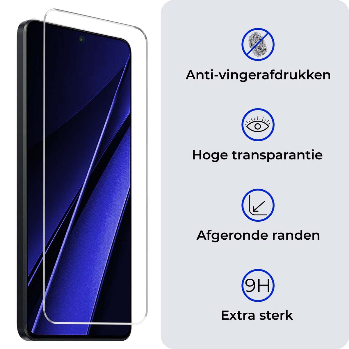 Gehard glazen screenprotector voor Xiaomi Poco X6