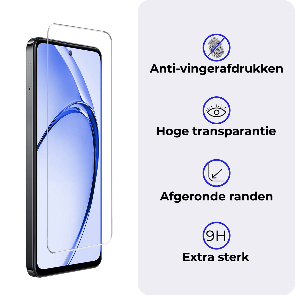 Gehard glazen screenprotector voor OPPO A80 met krasbescherming
