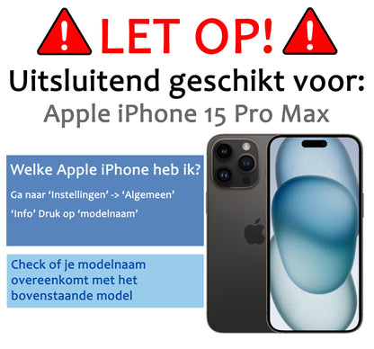 Screenprotector van gehard glas voor iPhone 15 Pro Max
