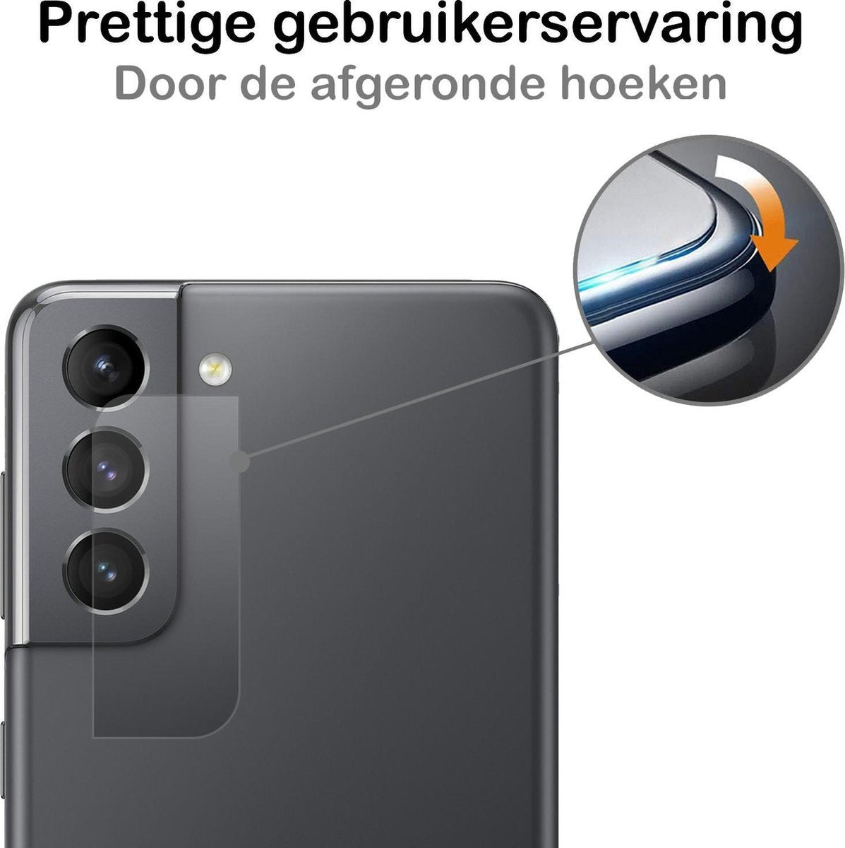 Gehard glazen camera screenprotector voor Samsung S21