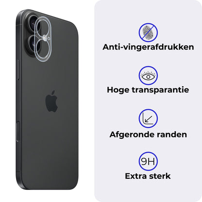 Gehard glazen camera screenprotector voor iPhone 16 Plus