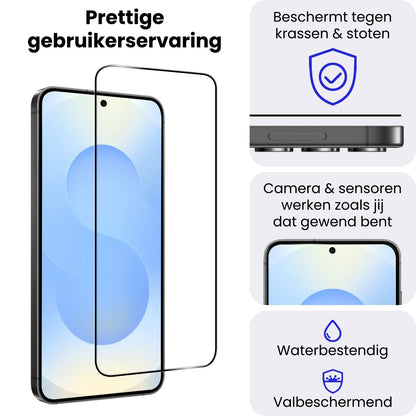 Full Screen Screenprotector van Gehard Glas voor Samsung Galaxy S25 FE