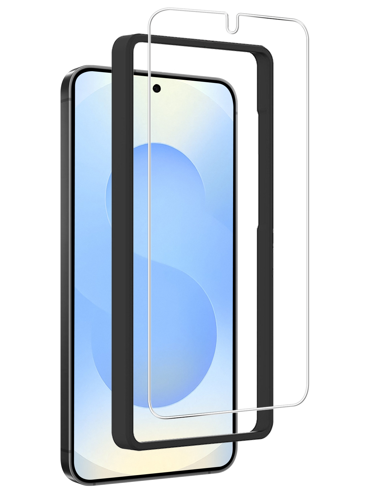 Gehard glazen screenprotector met installatieframe voor Samsung S25