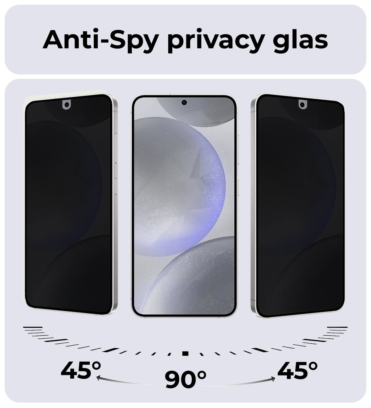 Screenprotector van gehard glas met privacyfilter