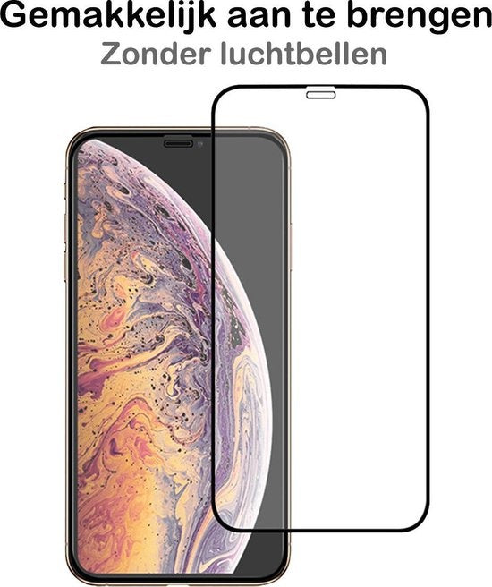 Full screen screenprotector van gehard glas voor iPhone Xs Max