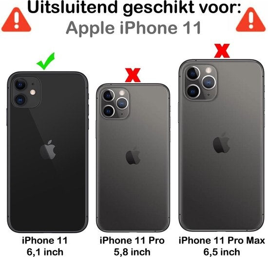 iPhone 11 Screenprotector Gehard Glas met Volledige Dekking