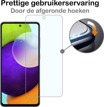 Gehard glazen screenprotector met krasbestendige bescherming voor Samsung A52