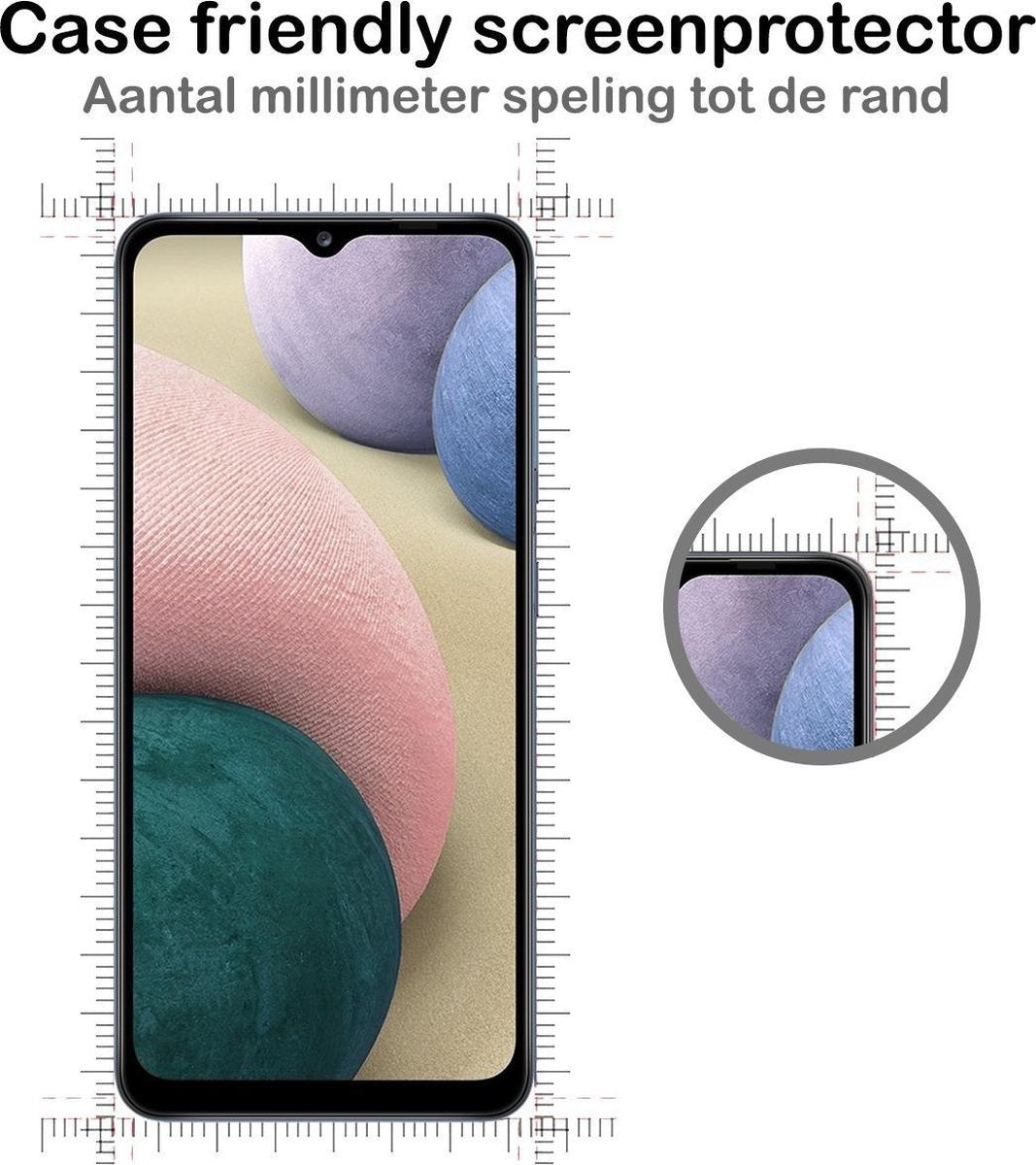 Full Screen Gehard Glas Screenprotector Geschikt Voor Samsung A12