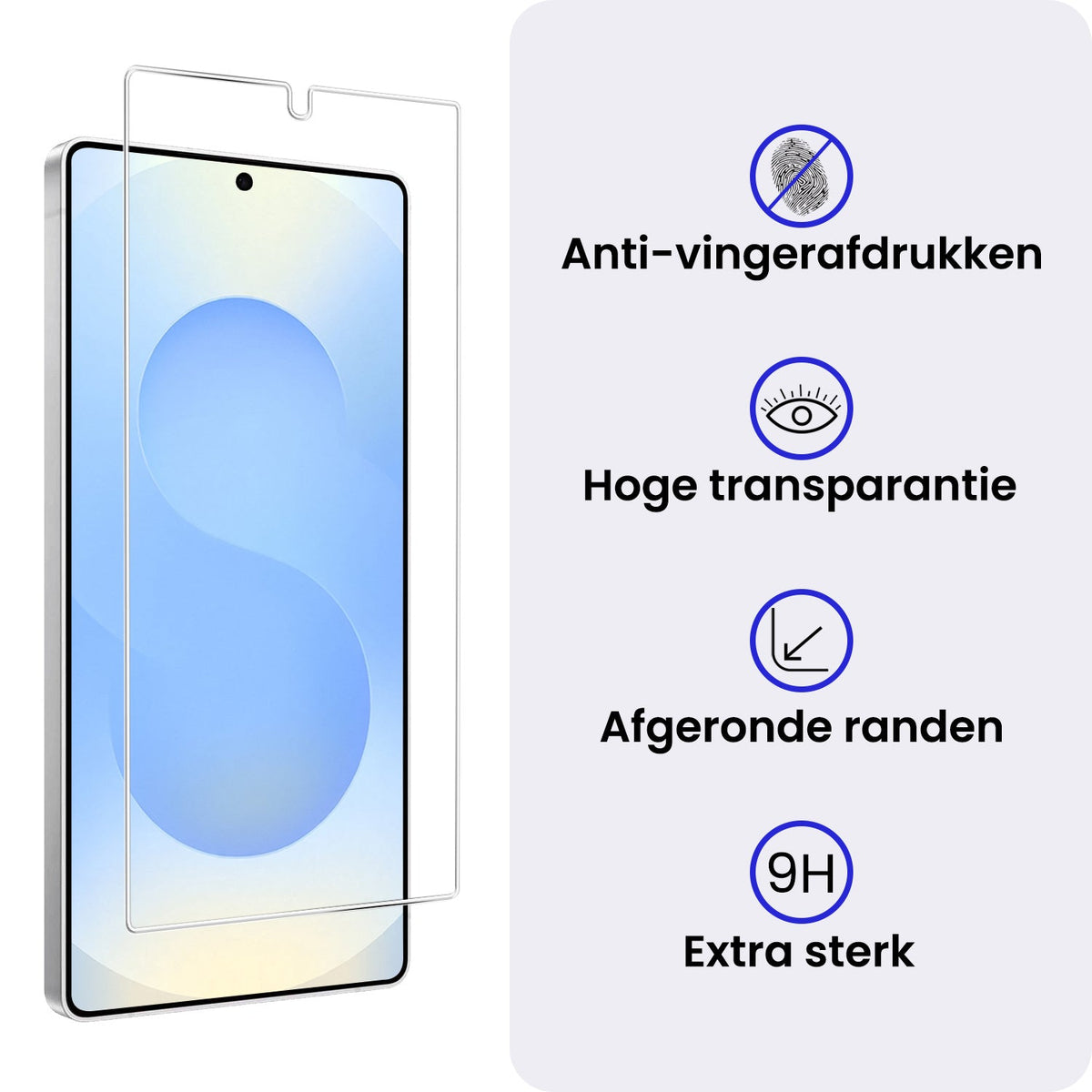 Gehard Glazen Screenprotector met Anti-kras Bescherming Geschikt voor Samsung Galaxy S25 Ultra
