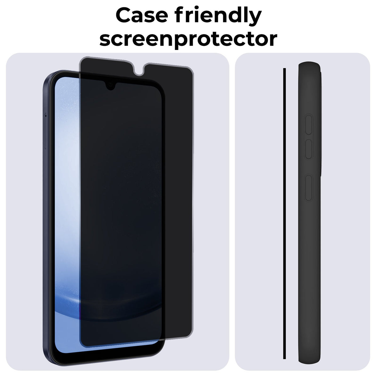 Privacy screenprotector van gehard glas voor Samsung A25