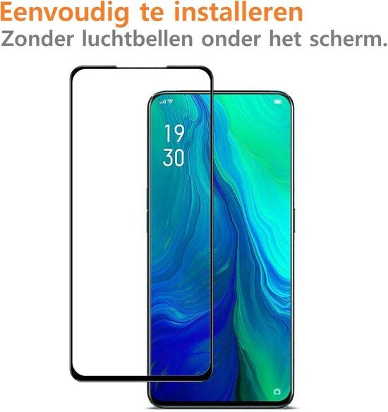 Gehard glazen screenprotector voor OPPO Reno 2Z met zwarte randen