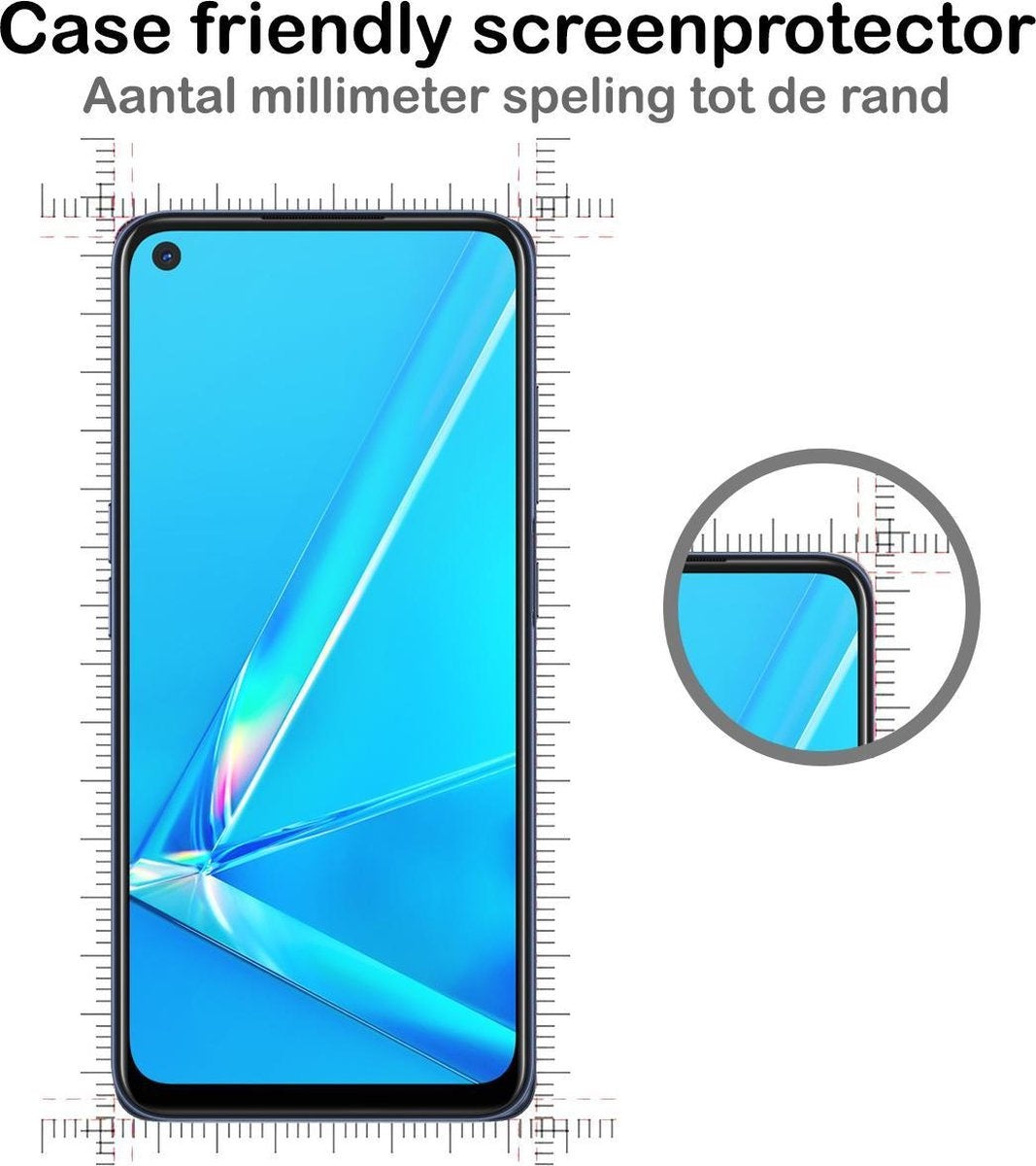 Gehard glazen screenprotector voor OPPO A72