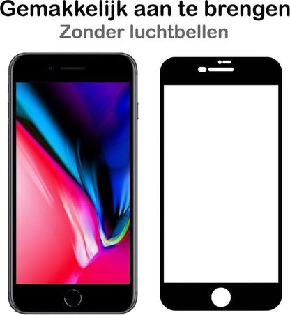 Gehard glazen screenprotector met zwarte randen