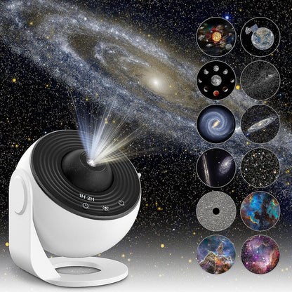 Sterrenhemel projectorlamp met 19 patronen en timerfunctie