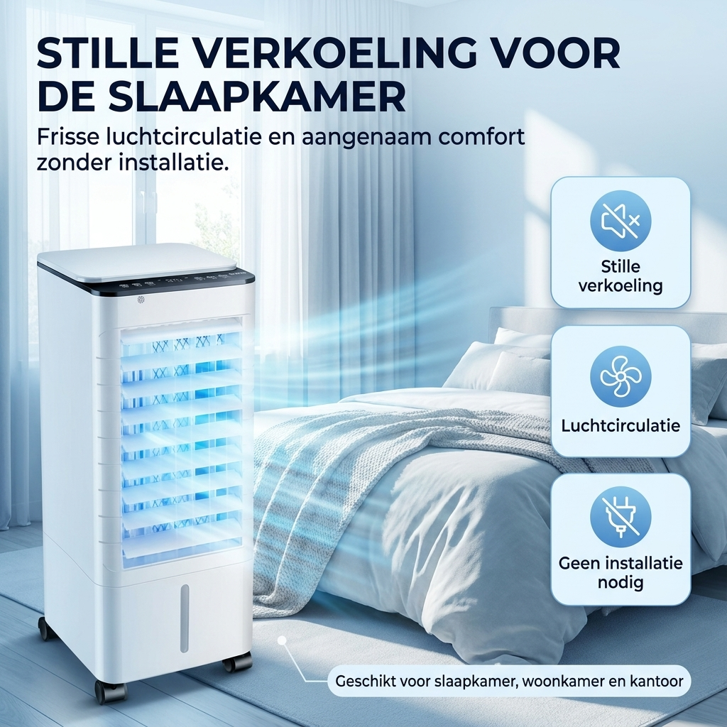 Compacte 3-in-1 Luchtkoeler met Bevochtigingsfunctie
