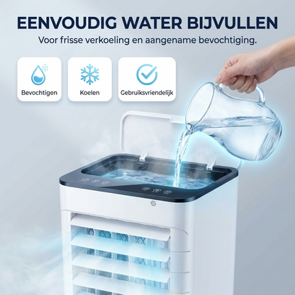 Compacte 3-in-1 Luchtkoeler met Bevochtigingsfunctie