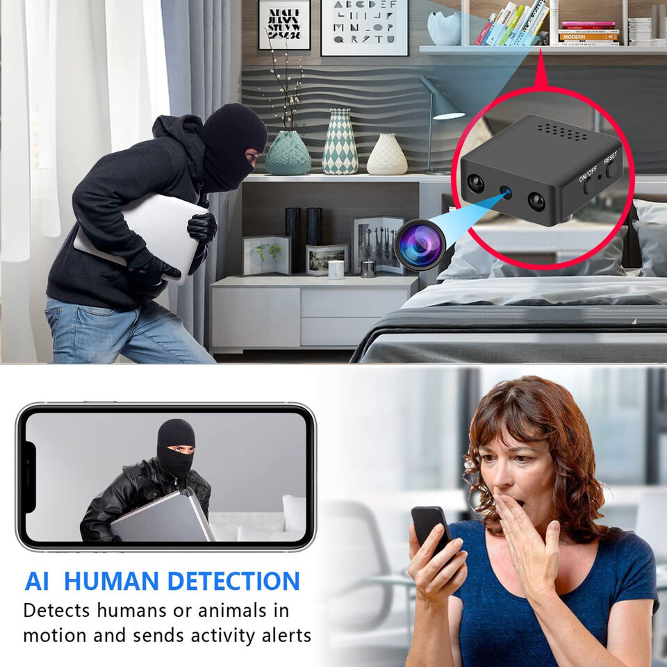 Compacte wifi beveiligingscamera met nachtzicht en audio