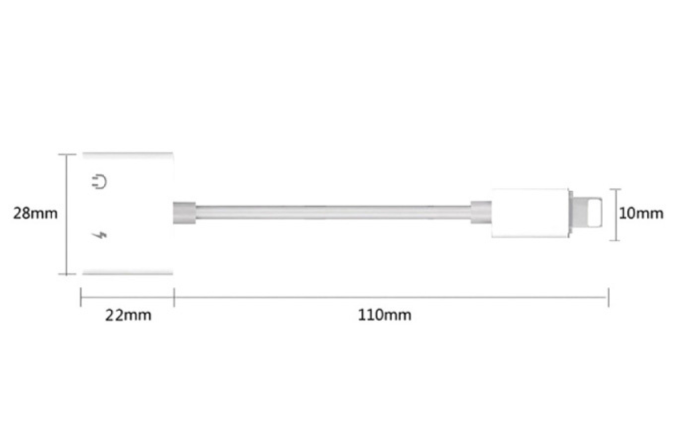 iPhone Lightning Oplader & AUX Splitter - Muziek en opladen