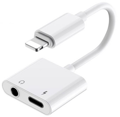 iPhone Lightning Oplader & AUX Splitter - Muziek en opladen