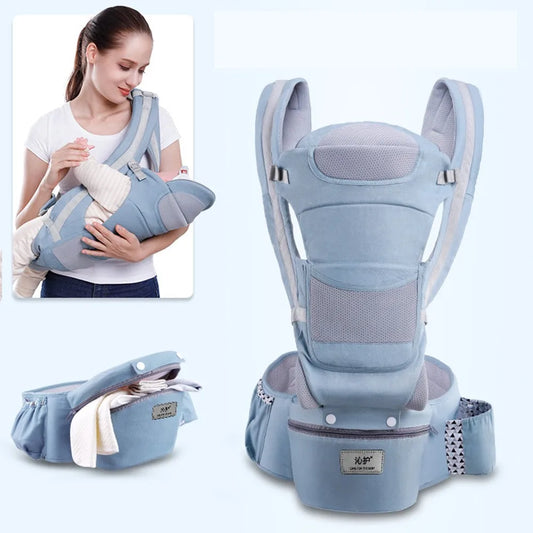 Ergonomische babydraagzak met verstelbare schouderbanden