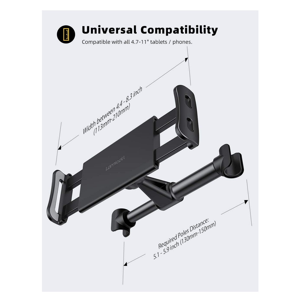 Universele tablet hoofdsteun houder voor auto