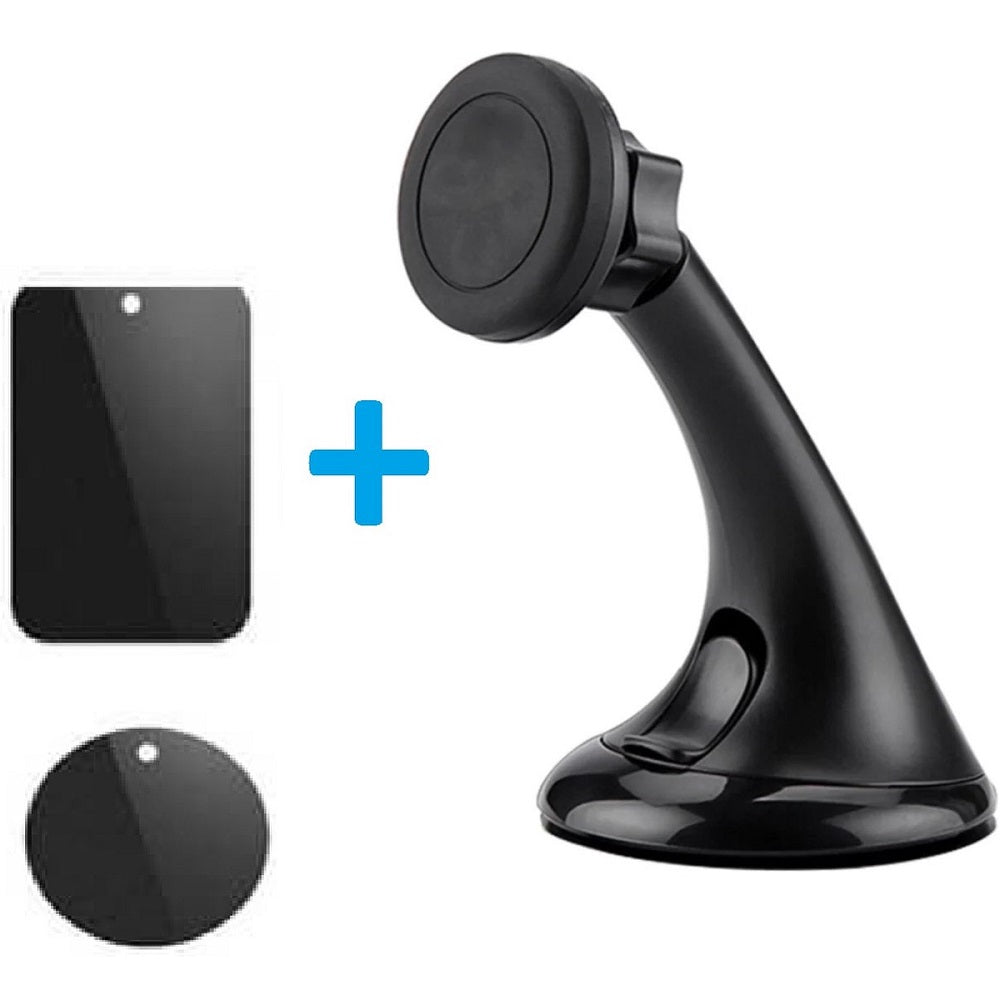 Magnetische telefoonhouder voor in de auto met zuignap