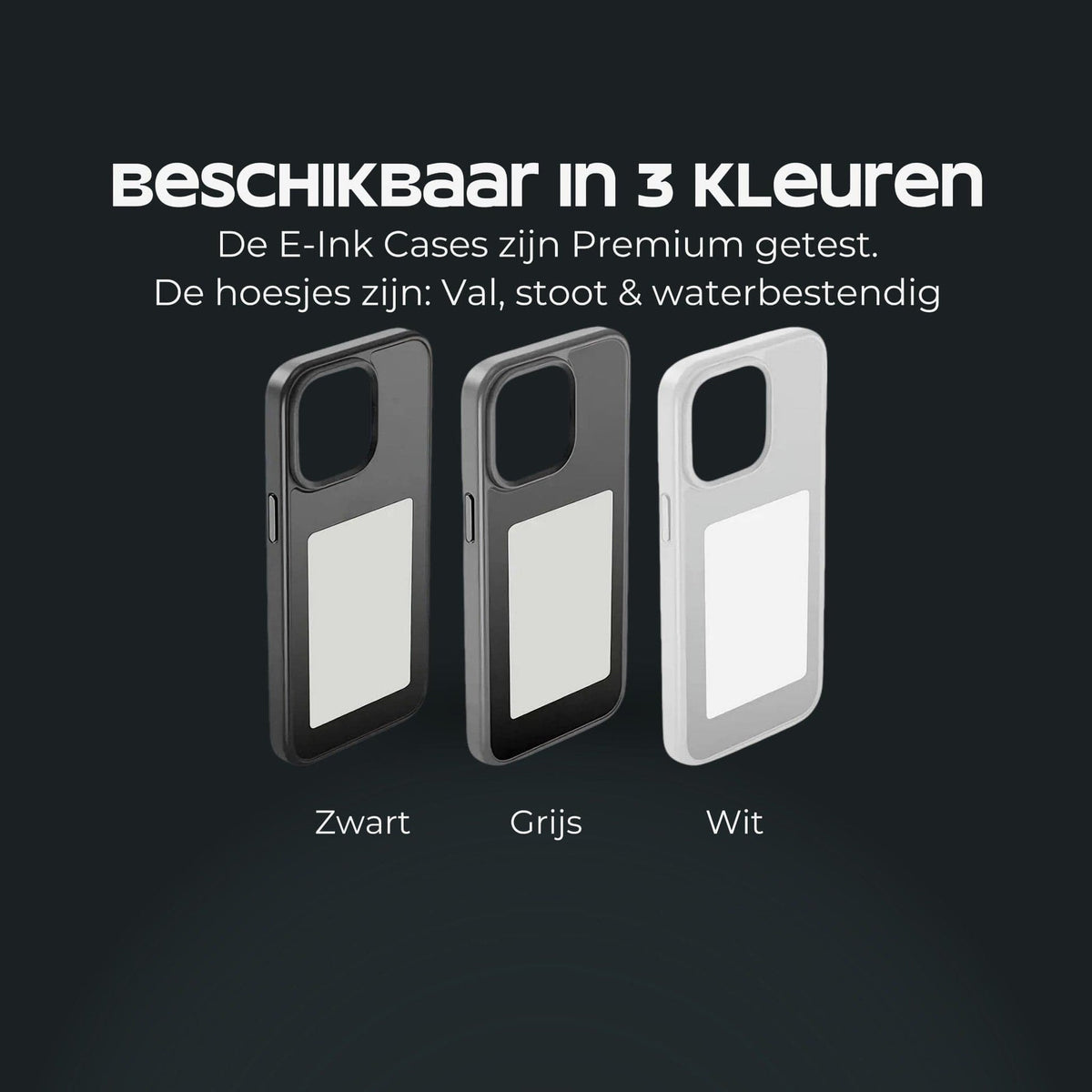 Pixen NFC Telefoonhoesje met Aanpasbaar E-Ink Scherm