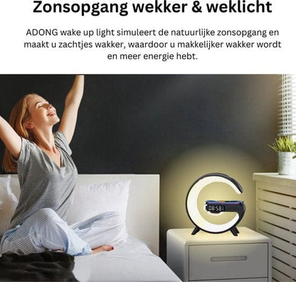 Wake-up light wekkerlamp met draadloos opladen