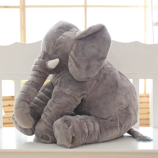 Zacht olifant knuffelkussen voor baby's en kinderkamer