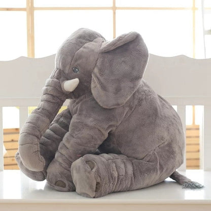 Zacht olifant knuffelkussen voor baby's en kinderkamer