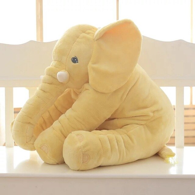 Zacht olifant knuffelkussen voor baby's en kinderkamer