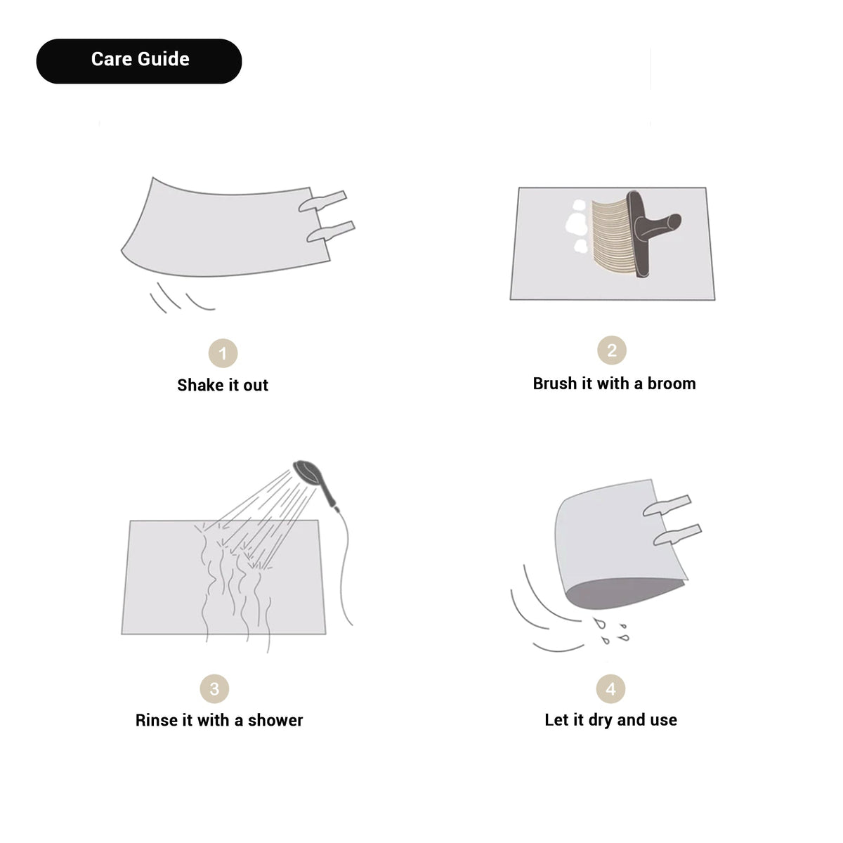 Abstracte antislip badmat met zachte textuur