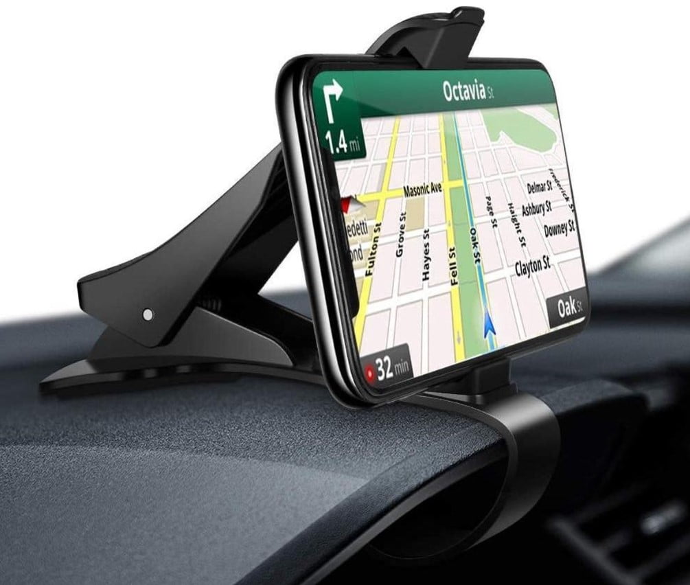 Universele autohouder met dashboardklem en siliconen tanden
