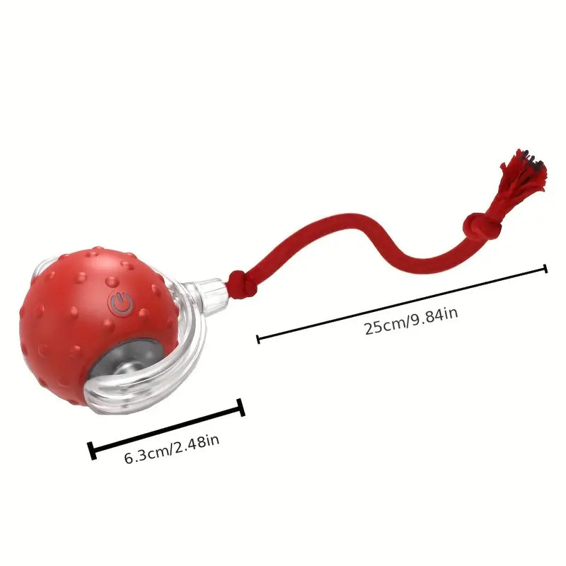 Interactieve kattenbal met staart en usb-oplader