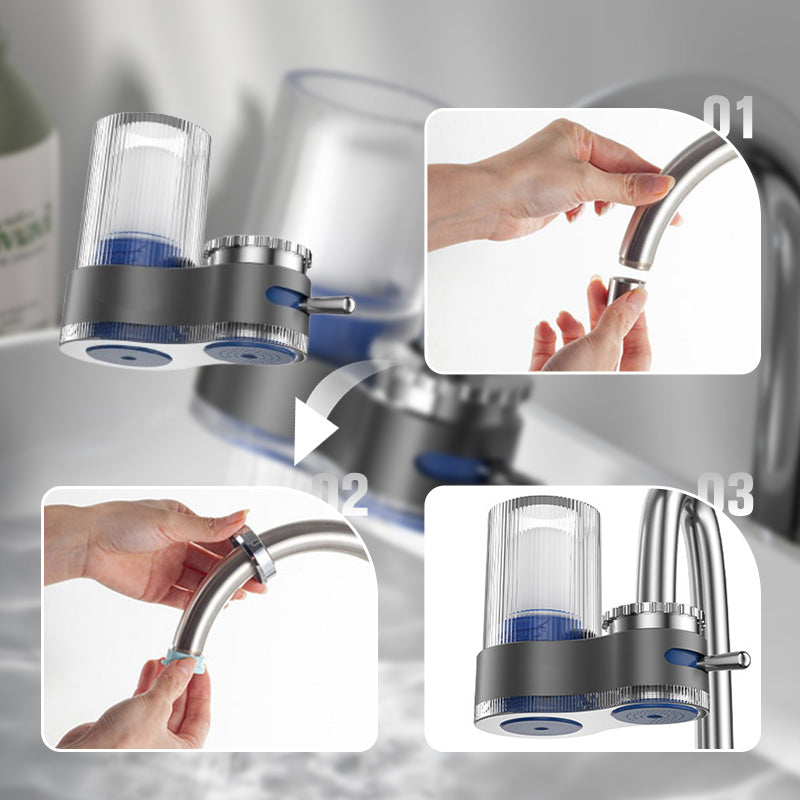 Kraanwaterzuiveraar met meervoudige filters en adapters