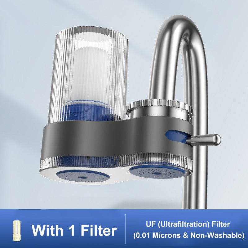 Kraanwaterzuiveraar met meervoudige filters en adapters