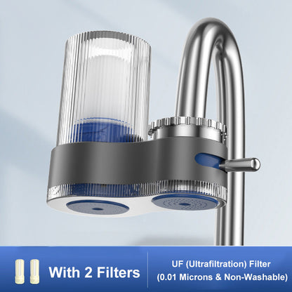 Kraanwaterzuiveraar met meervoudige filters en adapters