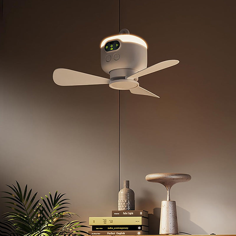 Oplaadbare plafondventilator met ledverlichting en afstandsbediening