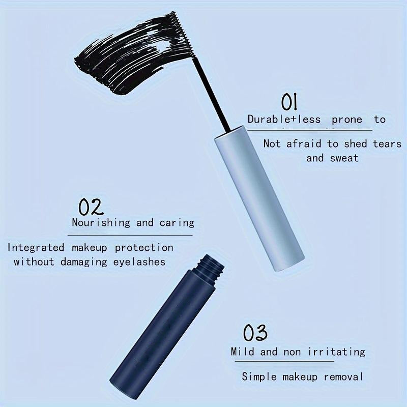 Waterdichte mascara met microborstel voor krul en verlenging