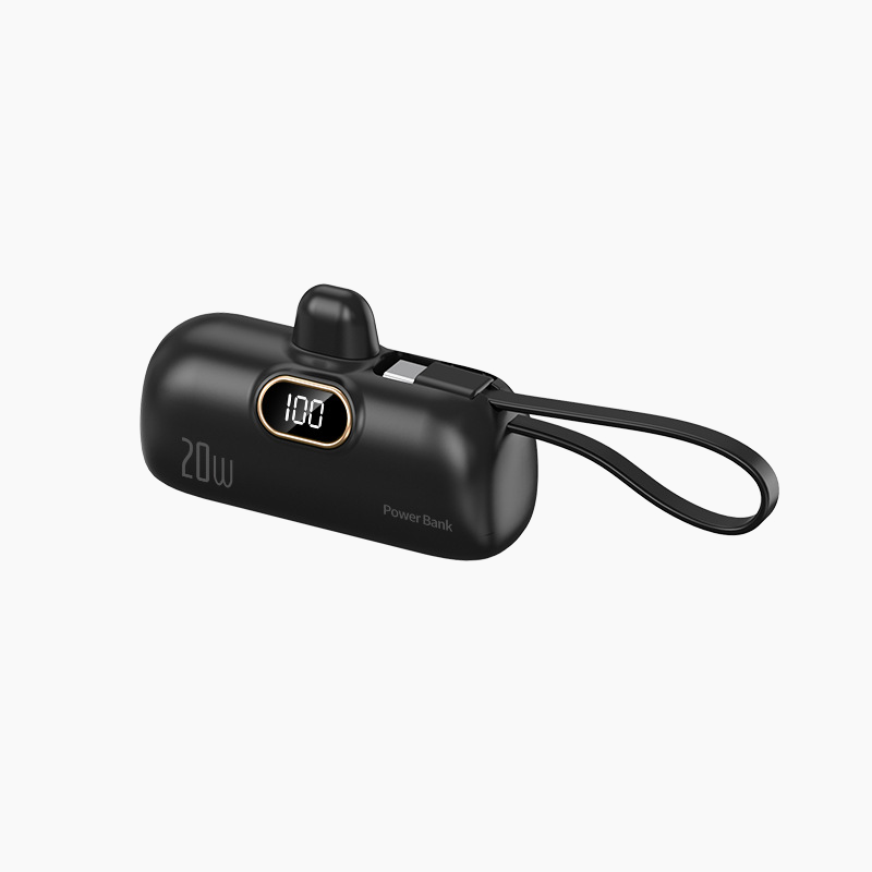 Mini draagbare powerbank van 5000 mAh met snellader