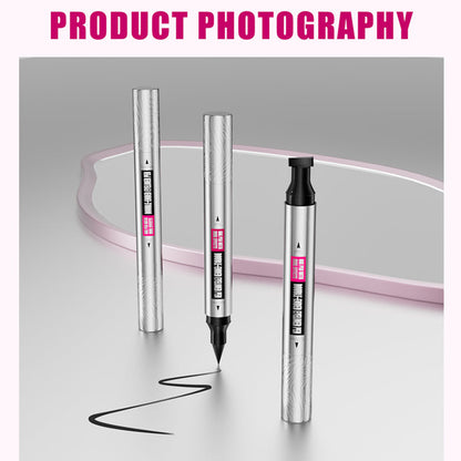 Dubbelzijdige eyeliner met stempel voor winged cateyes