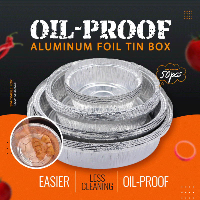 Oliebestendige aluminiumfolie bakjes voor airfryer en oven