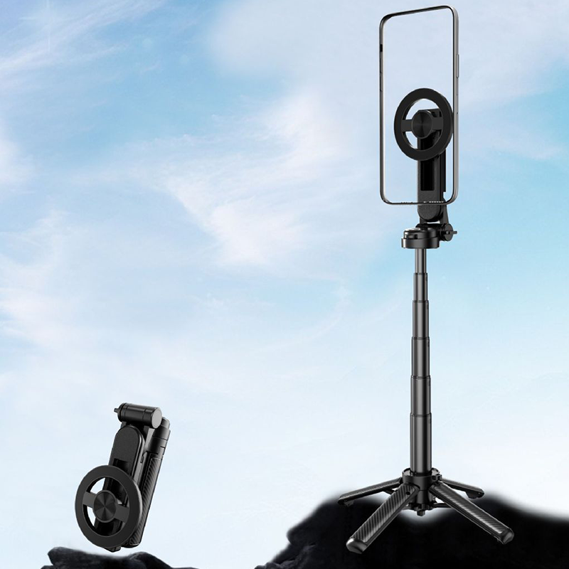 Multifunctionele magnetische selfiestick met draadloze afstandsbediening