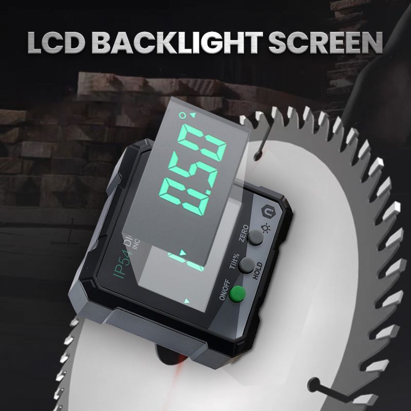 Mini digitale lcd hoekmeter met magnetische basis
