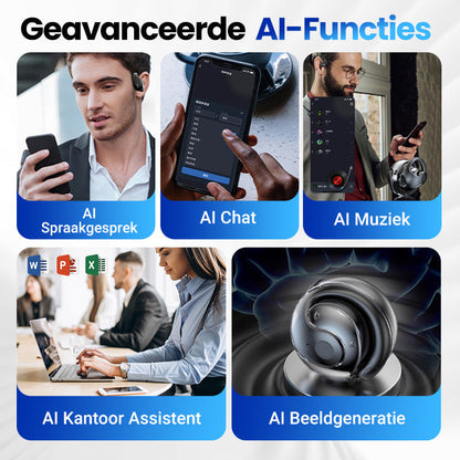Draadloze bluetooth taalvertaler oordopjes met oplaadcase