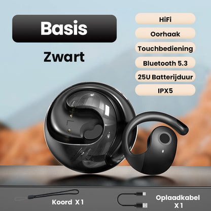 Draadloze bluetooth taalvertaler oordopjes met oplaadcase