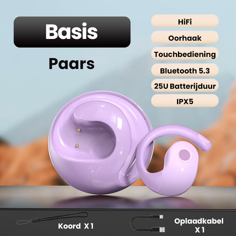 Draadloze bluetooth taalvertaler oordopjes met oplaadcase