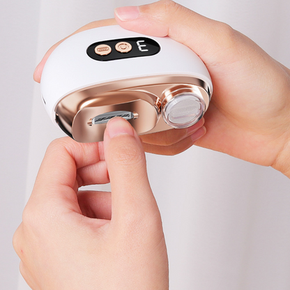 Elektrische nageltrimmer met ledverlichting en stofopvang