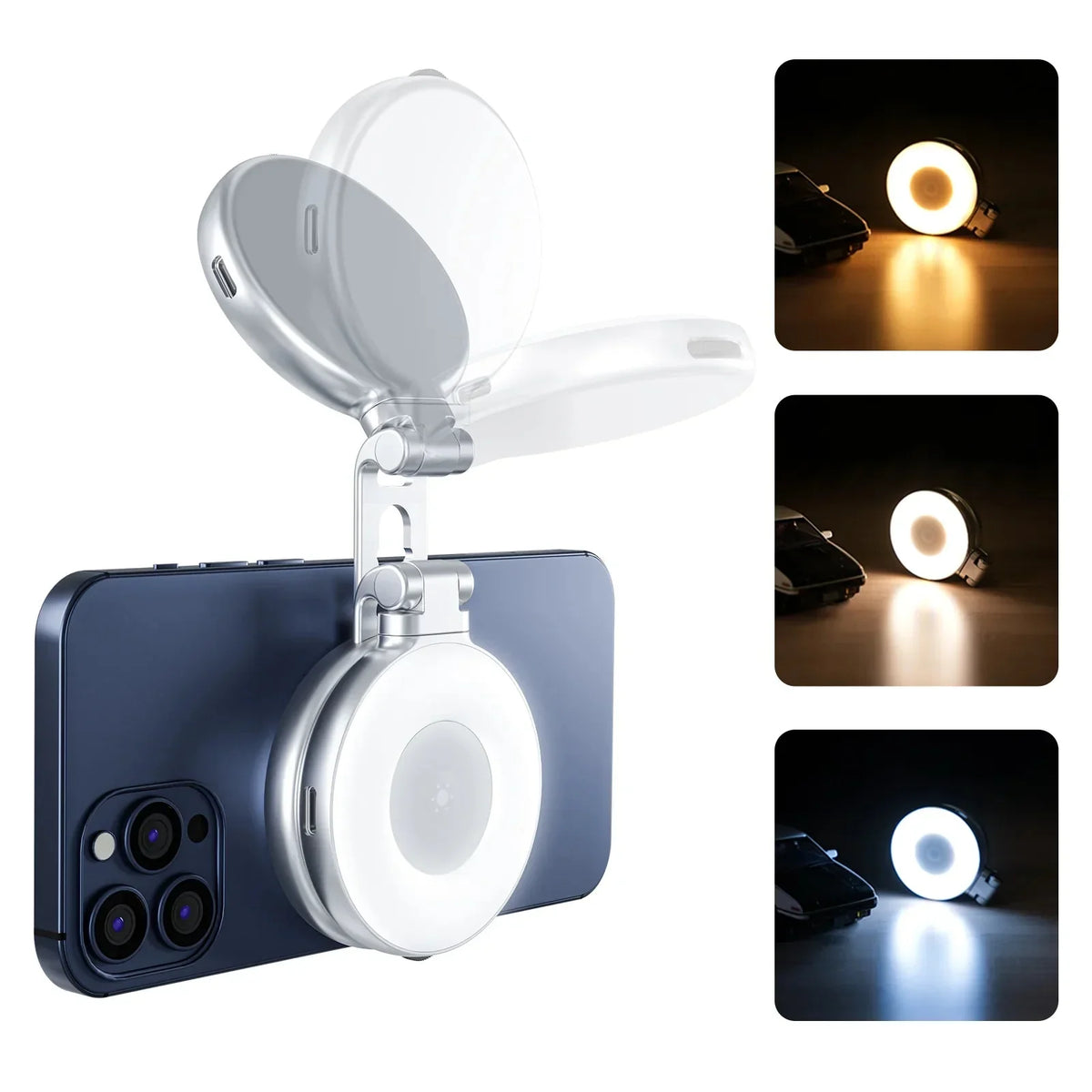 Magnetische telefoonlamp met ingebouwde spiegel